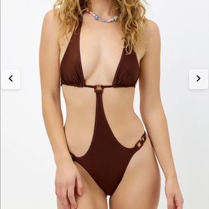 Frankie’s bikinis cutout bathing suit